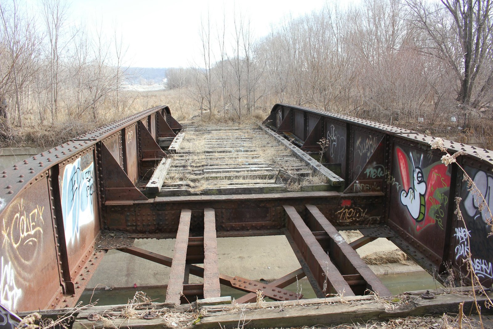 Looking east